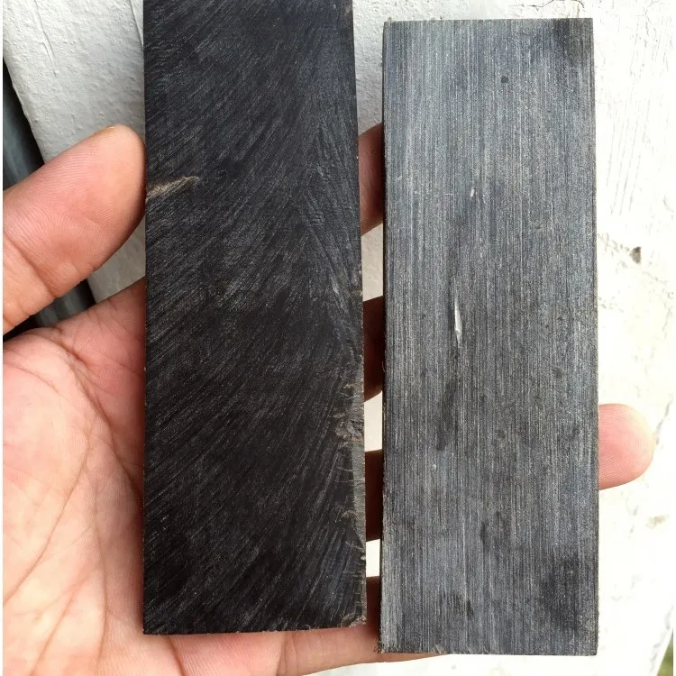 Natural Black Water Horns Slice, Carving Board, Knife Handle Patch, 120x40x6mm, 1Pc