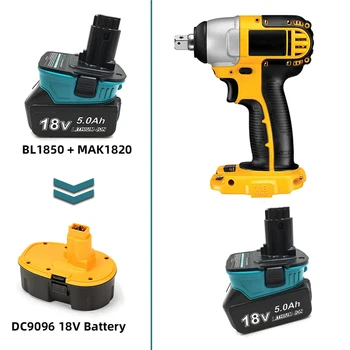 

Portable Battery Converter Adapter for Makita 18V Li-ion Battery to Dewalt NI-CD/NI-MH 18V Adapter Power Tool Parts