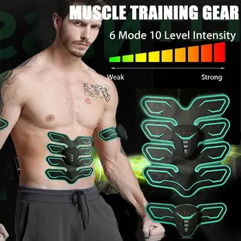 

Slacker Physical Exercise Abdominal Muscles Fitness Equipment Pads Sport 2*AAA PU Muscle Trainer Workout Gym Training Home