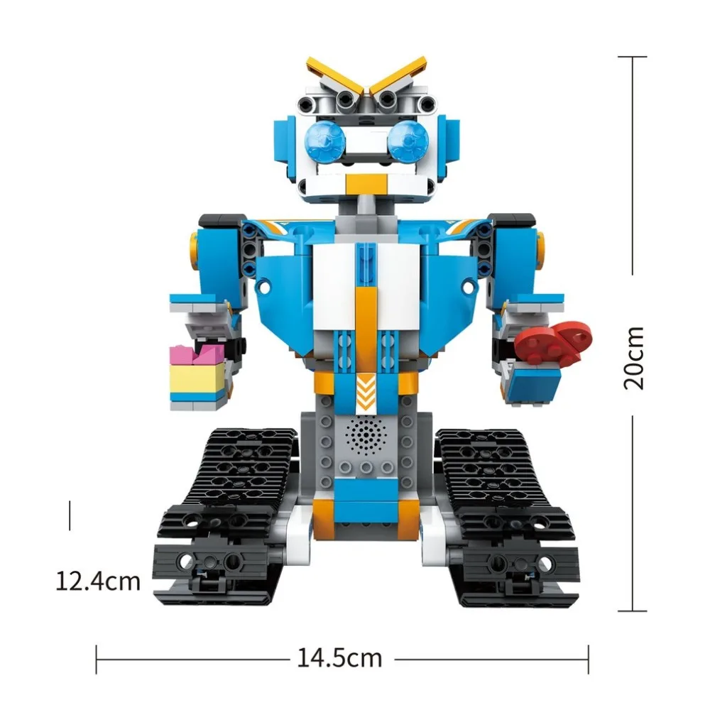 392 шт. M1 4CH пульт дистанционного управления DIY RC строительные блоки Rover Robot игрушки блоки конструктора с 360 вращением на месте для подарка детям