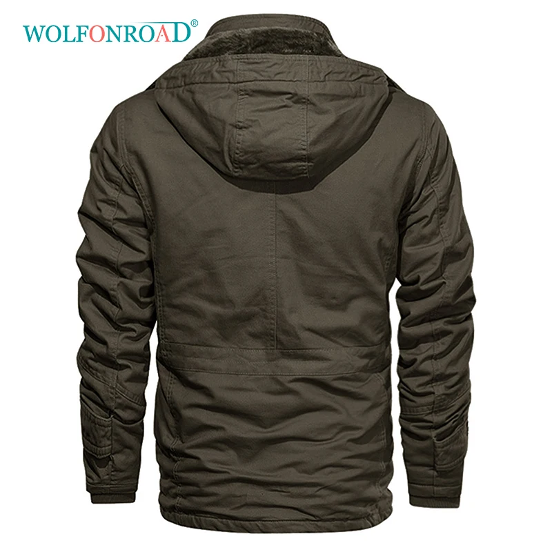 Походная куртка WOLFONROAD мужские Зимние флисовые куртки военная тактическая карго