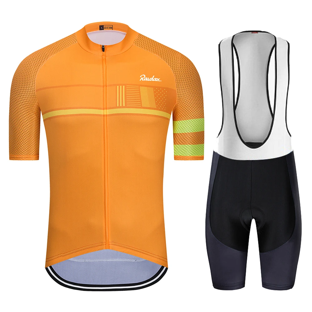 Raudax Cycling Sets cycling jersey cycling suit cycling jersey set Summer Bicycle Clothing Breathable Mountain Cycling Clothes Suits Ropa Ciclismo Verano Triathlon Jersey