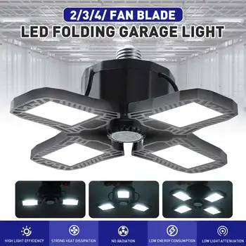 

LED Garage Light 360 Degrees E26/E27 Deformable Ceiling Light Durable Industrial LED Garage Lamp for Home Warehouse Workshop