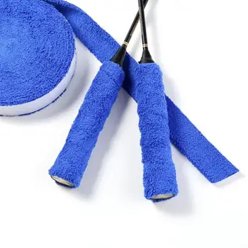 

1 Reel 10m Anti-slip Badminton Racket Overgrip Badminton Tennis Cotton Towel Glue Grip Overgrips
