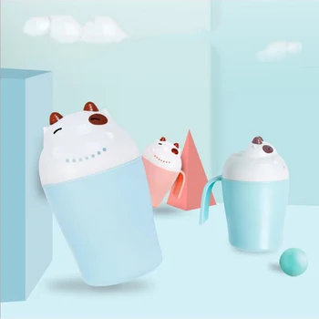 

Newborn Boys And Girls Cute Cartoon Cow Shaped Shampoo Cup Children's Shower Shampoo Cup Bath Spoon Bathtub Water Spoon Rinser