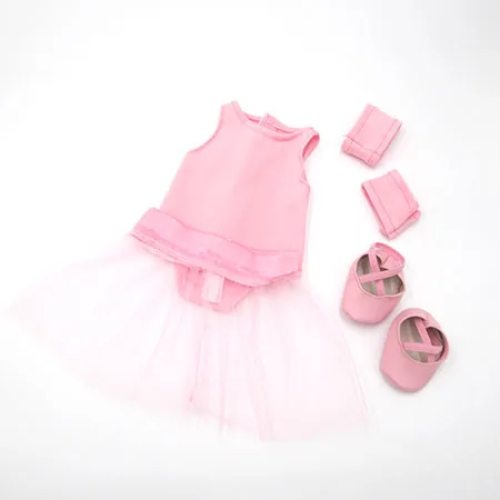 Одежда для куклы, подходит для 43-45 см, детская игрушка с лысой головой, кукла для новорожденных и американская кукла, модное балетное платье принцессы - Цвет: M--043