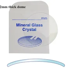 Часы большого размера с кристаллами Куполообразной формы и круглым минеральным стеклом толщиной 1,2 мм 18-44,5 мм