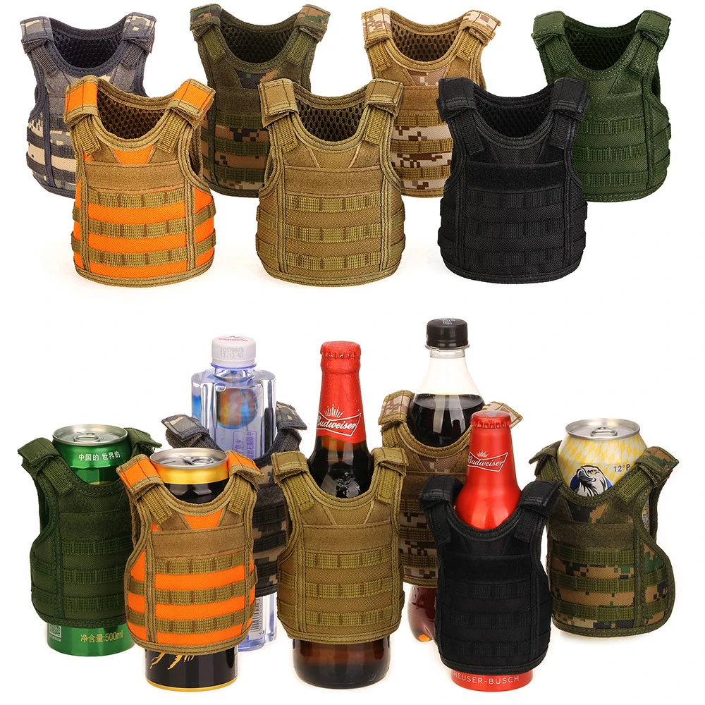 Мини-жилет охотничья бутылка набор напитков крышка охладитель напитков тактический жилет военная бутылка пива набор регулируемые плечевые ремни