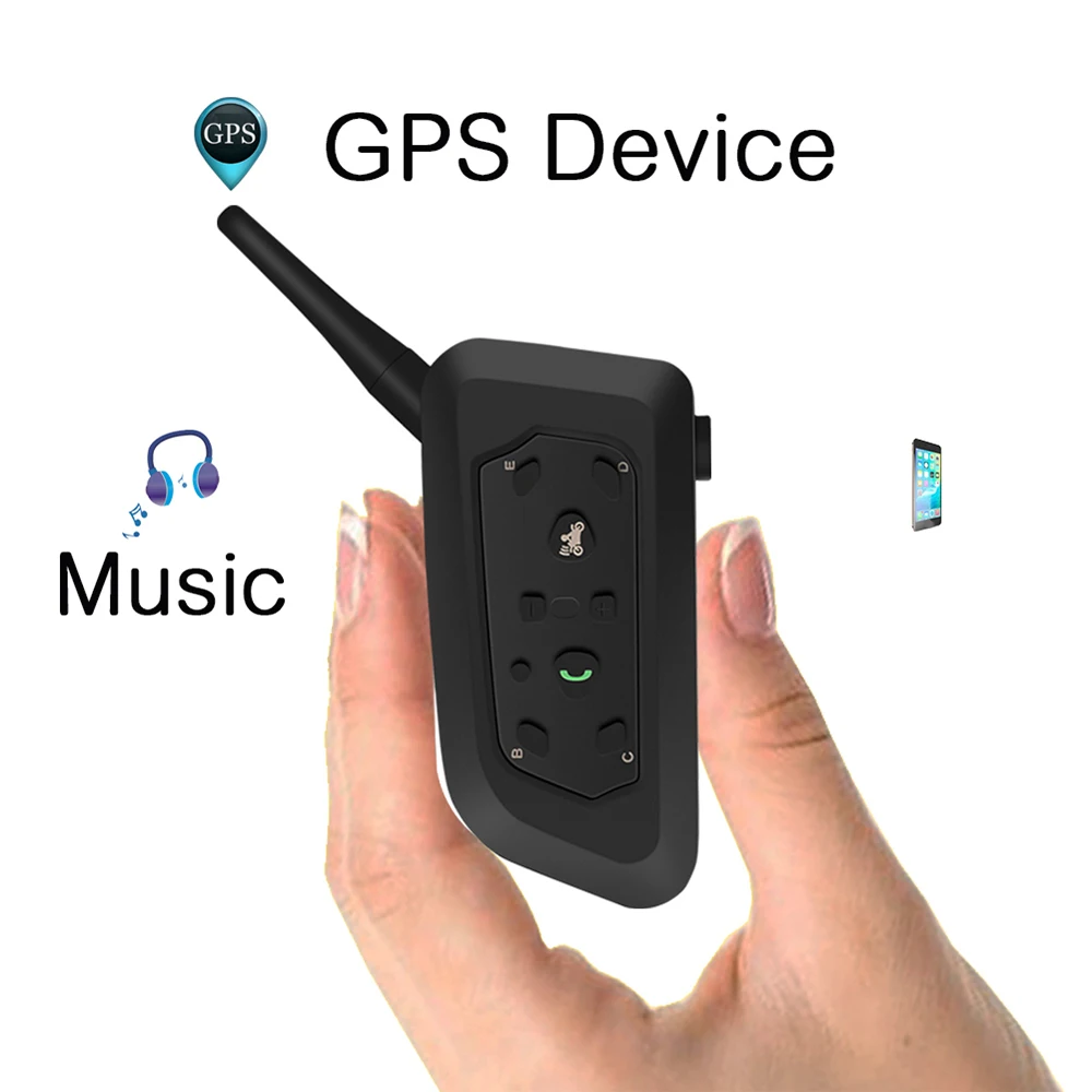 

Motorcycle Helmet Bluetooth Headset Intercom 6 Riders 1200m Wireless Intercomunicador Bt Interphone Motorcycle Accessories