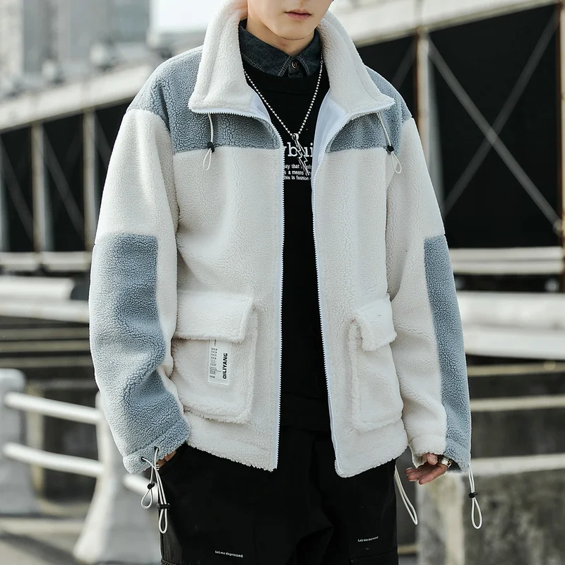 VERSMA-Korean-Style-Clothing-Men-Warm-White-Wool-Jacket-coat-Men-Winter ...
