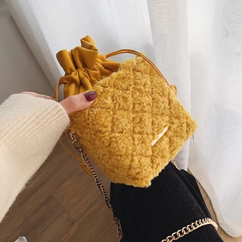 

Chain Female Shoulder Messenger Bags Fashion Box Shape Small Crossbody Bags for Women New Winter Designer Ladies' Travel Bag Sac