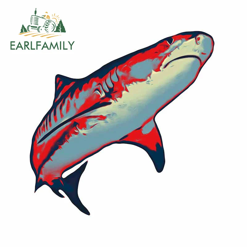 EARLFAMILY 13 см x 12 9 для США Океанский Тигр король мультфильм автомобиль наклейка