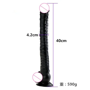 40cm Super Long Gode Jelly Horse Dildo Realistic Soft Suction Cup Dick Can Strapon Dildos for Women Lesbian Masturbation Sex Toy 2