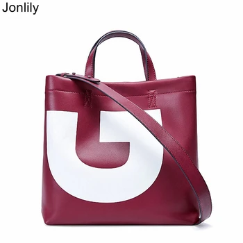 

Jonlily Women Genuine Leather Composite Bag Female Fashion Shoulderbag High Capacity Messenger Crossbody Bag Teens Daybag -KG264
