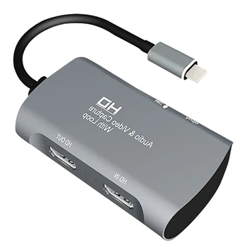 

4K Video Capture Card 1080P 30Fps Full Hd USB Naar Hdmi Video Capture Recorder Apparaat Game Capture Box Voor Pc Mac Os