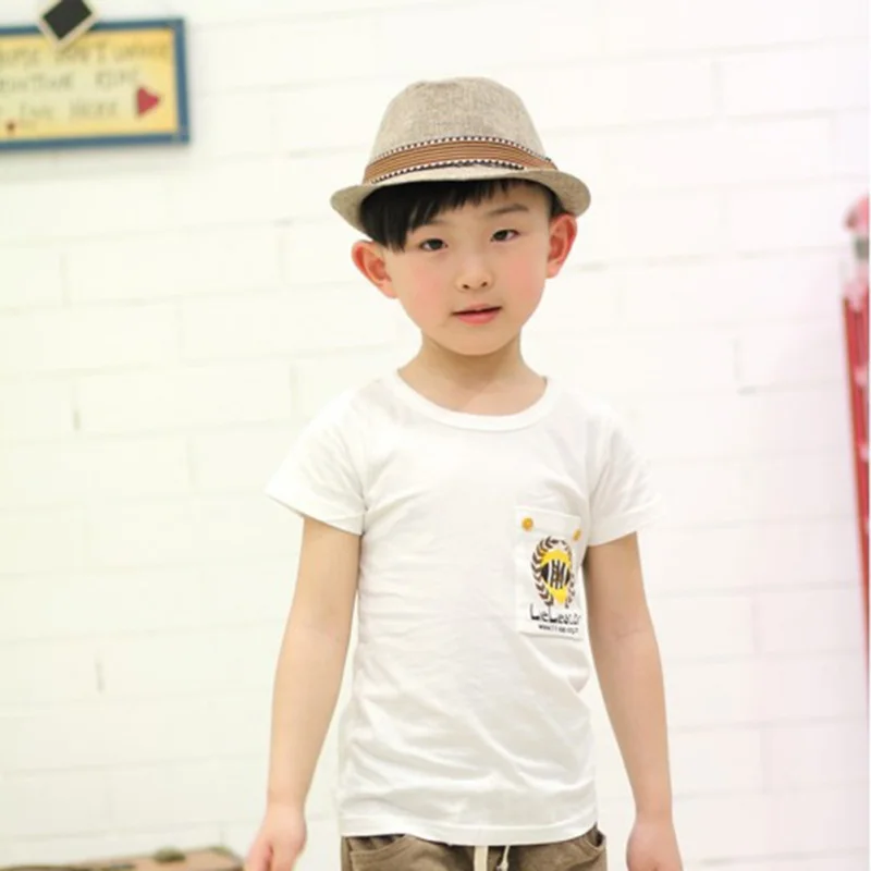 Baby Boys Girls Hat Baby Cup Baby Hat Children Jazz Straw Cap Fashion Kids Sun Cap European American Style 2-6T