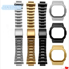 Совершенно из нержавеющей стали универсальный БЕЗЕЛЬ для наручных часов и полосы для DW5600 GW5600 gwwx5600 DW/GW5000 DW5025/5035/5030