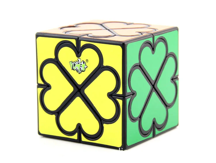 [Blue Eight Axis Demons Rubik's Cube Black And White with Pattern Soles] Corner Floral Pattern Heart Shape Special Shape Fun Rub