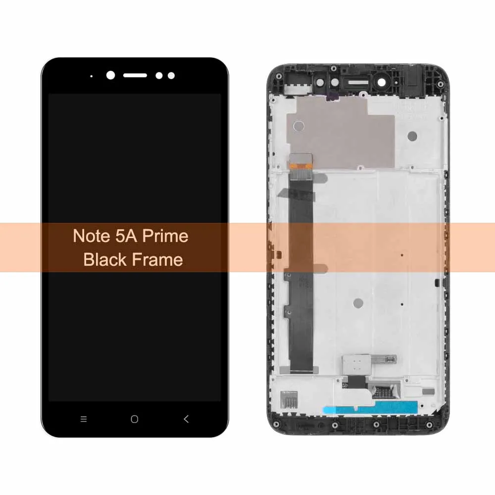 Black Frame 5A Prime 5," ЖК-для Xiaomi Redmi Примечание 5A ЖК-дисплей сенсорный экран с рамкой для Xiaomi Redmi Примечание 5A Prime lcd Y1/Y1 Lite - Цвет: Black Frame 5A Prime