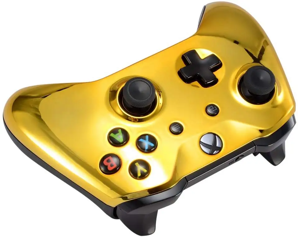 Для microsoft Xbox One S и Xbox One X контроллер хром золото издание передний корпус Оболочка Чехол Сменные Лицевые панели