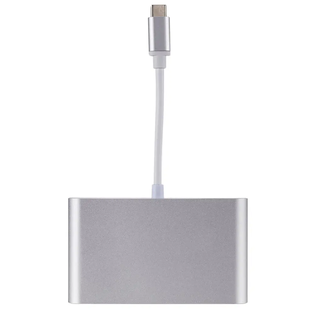 Многопортовый адаптер переходник USB C на HDMI 4K разрешение выход RJ45 Gigabit Ethernet USB 3,1 type C концентратор