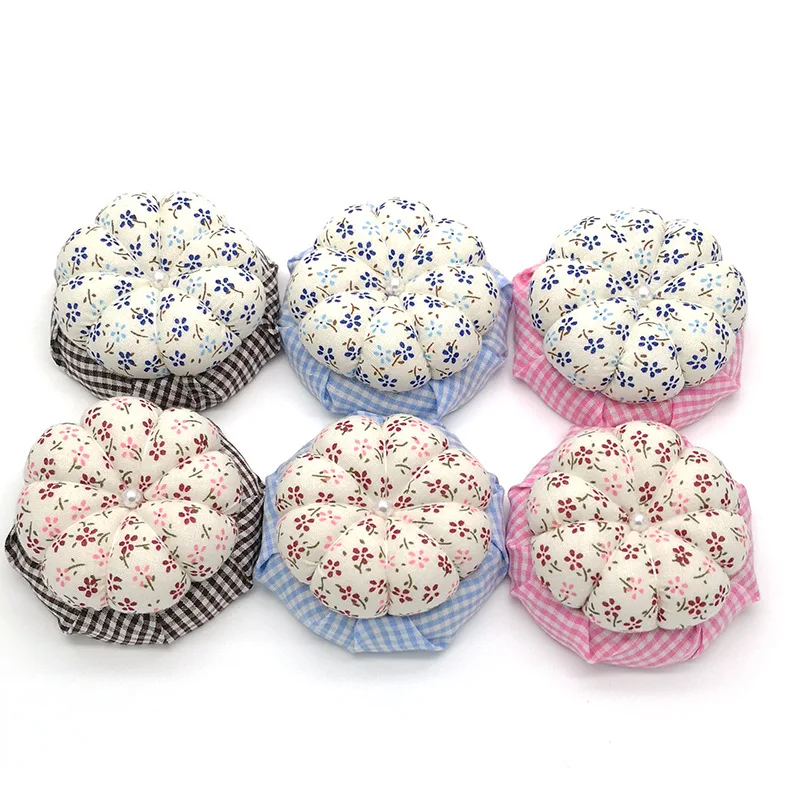 Поперечная граница Тыква Clog Pincushion ткань Pincushion ручной работы иглы крест инструмент для вышивания D шитье Pincushion сумка E68-2