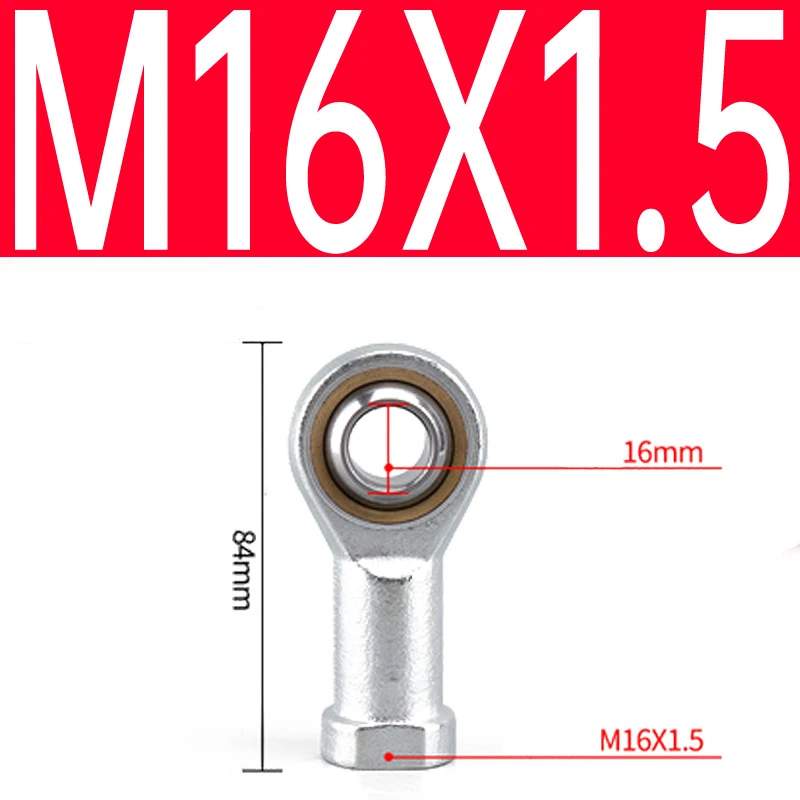 M16x1.5 Аксессуары для пневматического цилиндра шарнир рыбий глаз SIT/K универсальный шарнир для качания M4/M5/M6/M8/M10/M12/M14/M16 - Цвет: M16x1.5