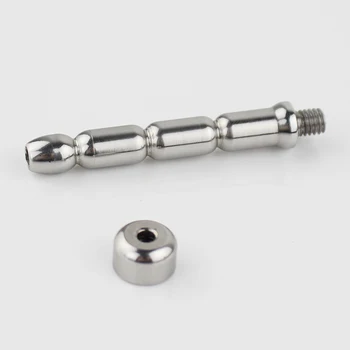 Stainless Steel Stealth Lock Male Chastity Device With Catheter Cock Cage Penis Lock Cock Ring Chastity Belt 5