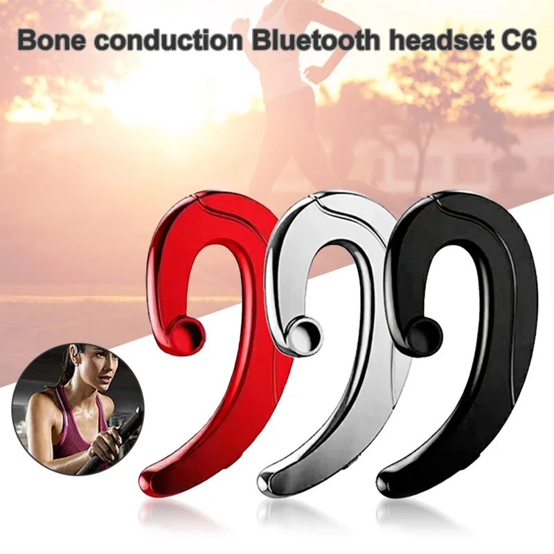 

1 Pc Bone Conduction Wireless Bluetooth Earphone Headset Earbud for Sports Business DQ-Drop