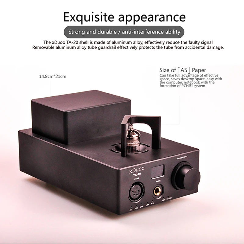Новинка XDUOO TA 10 12AU7 AK4490 XMOS DSD DAC ламповый усилитель для наушников AUX вход