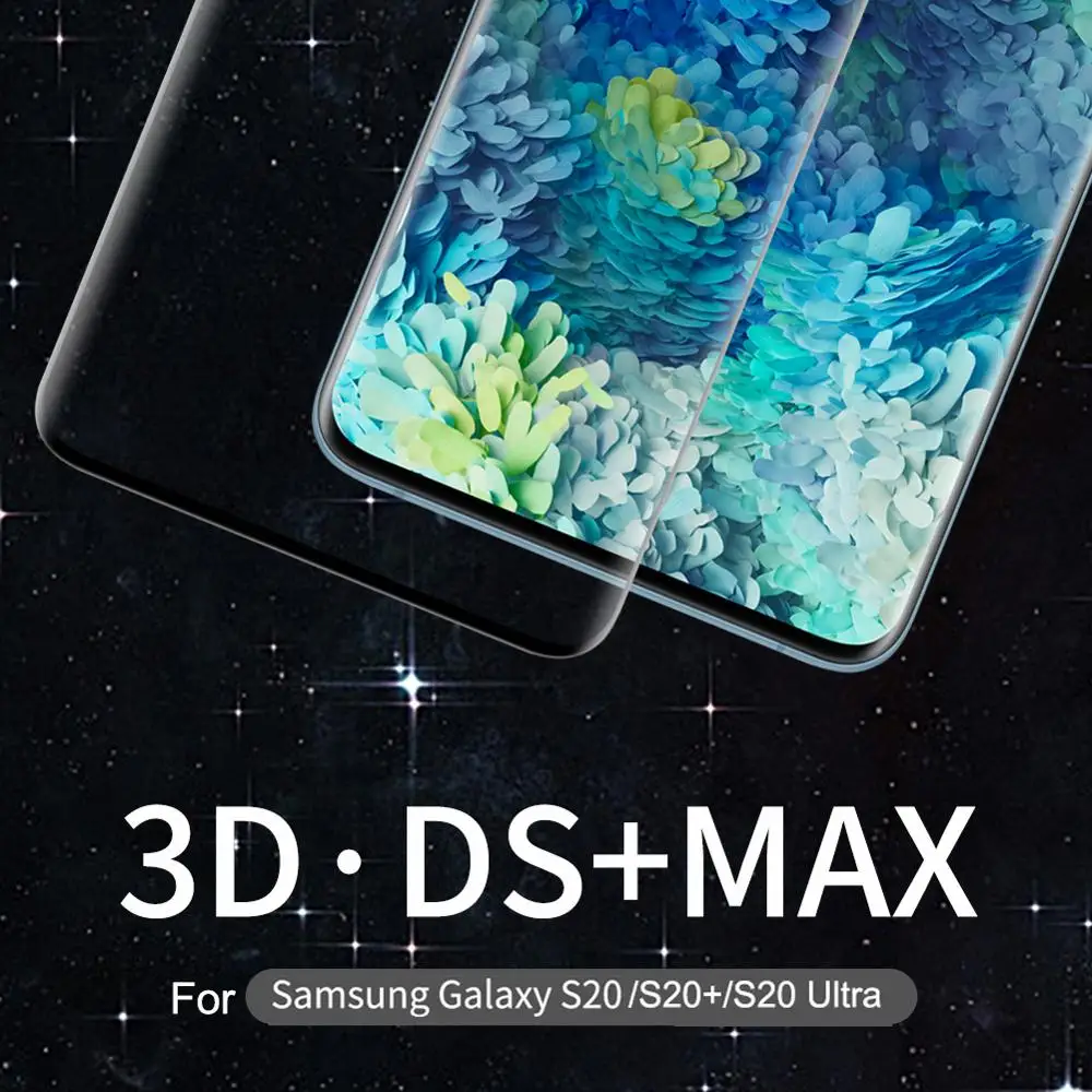 3D Glass Screen Protector For Samsung S20 /Plus/Ultra NILLKIN DS+MAX Full glue Cover Screen Protector 9H Protective Glass