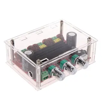 

TPA3116 D2 12-24V 50Wx2+100W 2.1 Subwoofer Power Channel Digital Audio Amplifier Board with Acrylic Shell H7EC