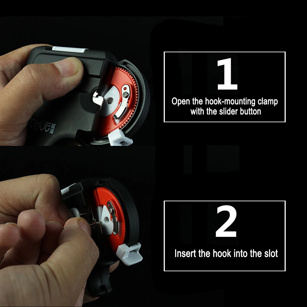 Electric Fishing Hook Line Tier Automatic Fish Line Knot Tie Binding Device Portable Auto Tie Binding Device