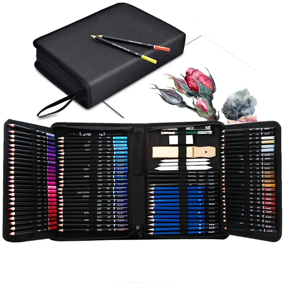 

Professional Coloring Pencils-Up To 145 Piece Colored Pencils Drawing Pencils Sketch Pencils and Accessories Art