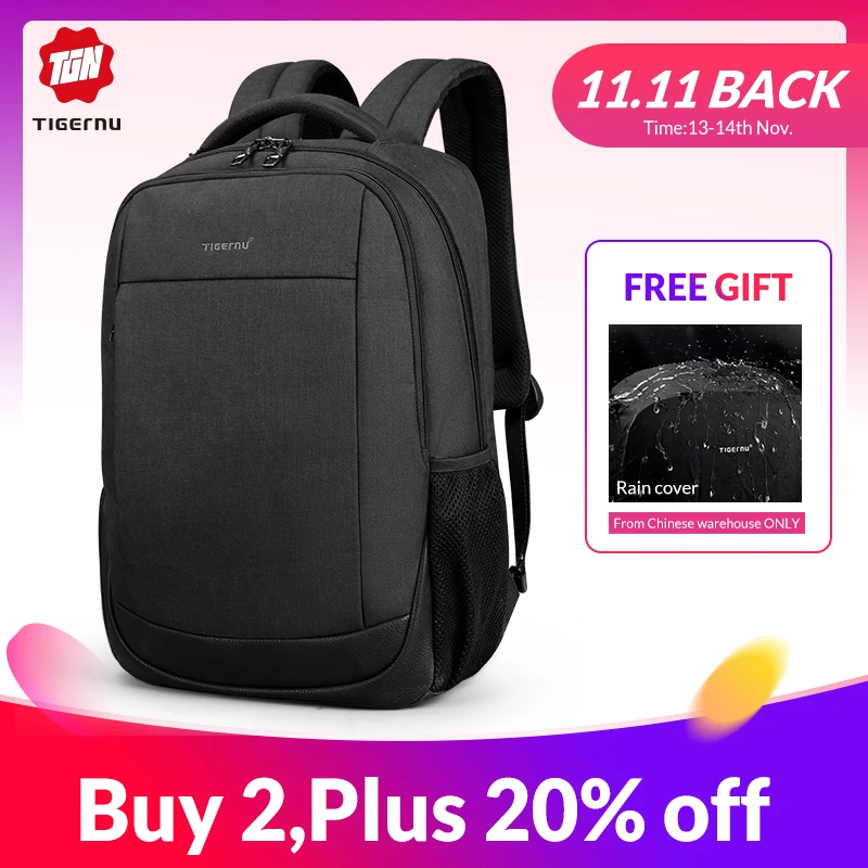 Comprar Mochila de carga para hombre marca tigernu usb antirrobo 15,6 \