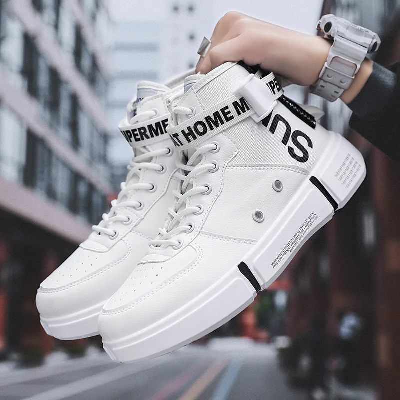 

Retro Shoes Korean-style Spring Harajuku Versatile Ulzzang Students High-top Board Shoe Men's Couples Cloth Shoes