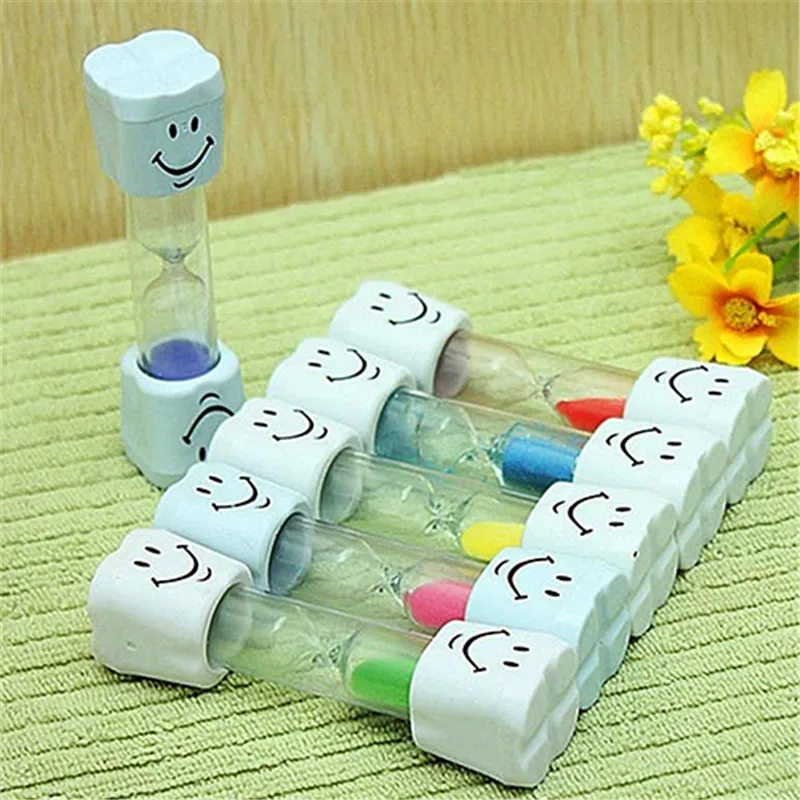 

Children Kids Tooth Brushing Timer 2 Minutes Smiling Face Sandglass Hourglass