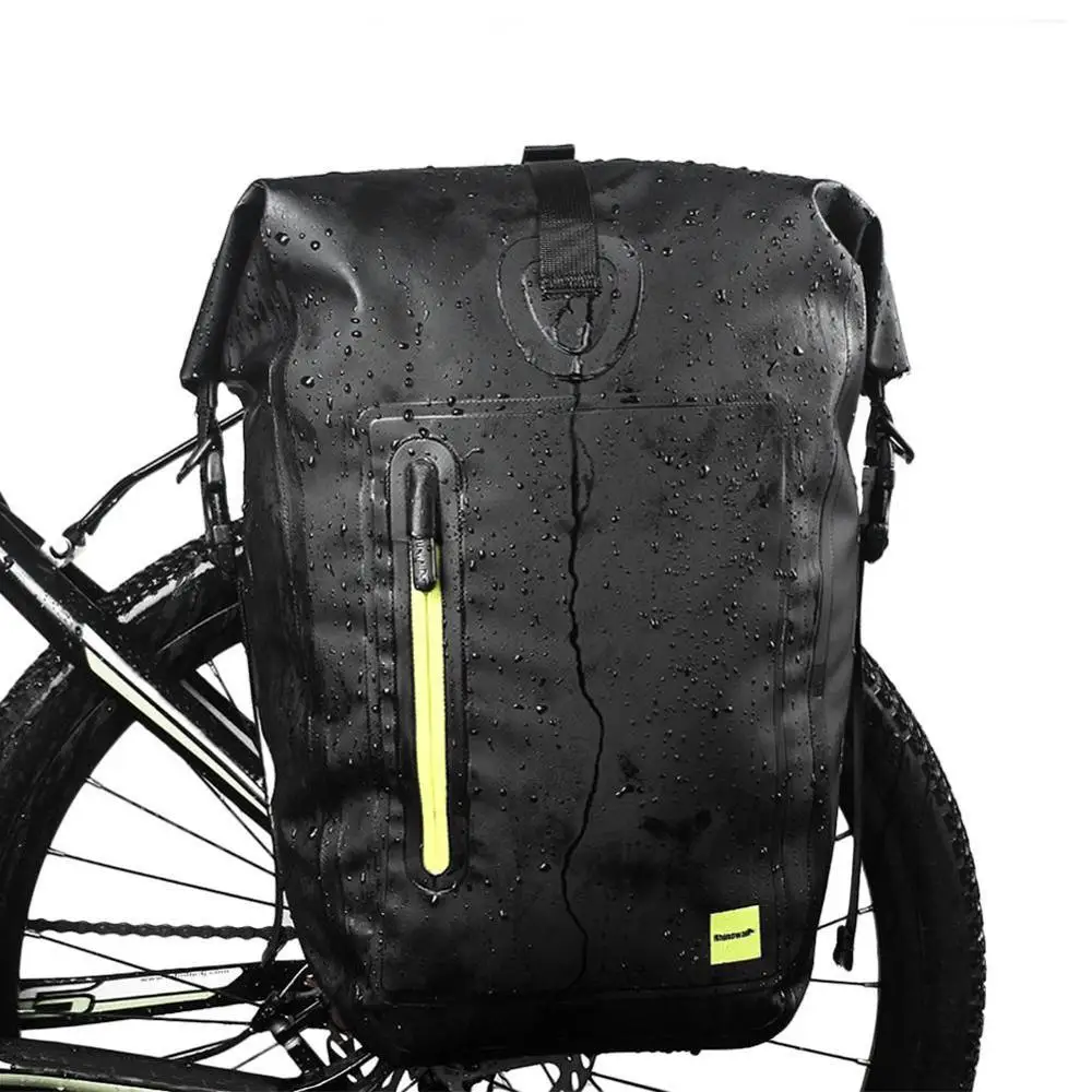 

25L Waterproof Pannier MTB Road Bike Bicycle Rear Rack Pannier Cycling Rear Seat Bag Shoulder Bag Bicycle Accessories