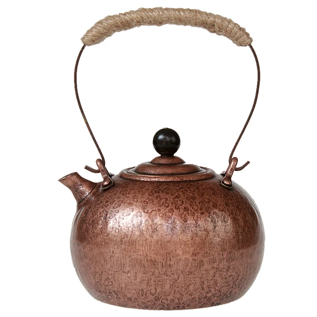 1000 Ml Kínai Kézzel Készített Rézforraló Gáztűzhely Teáskanna Tea Szertartás Beállítva Tej Oolong Tie Guan Yin Jasmine Teamária Típus - Image 6