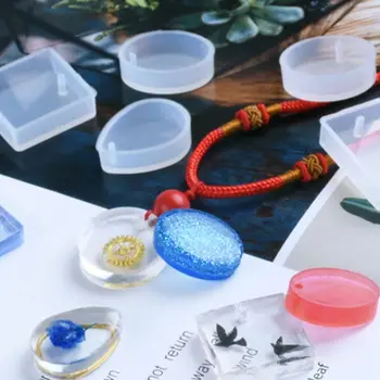 

Silicone Mold Set Simple Drop-shaped Square Triangle Irregular Pendant DIY Handmade Epoxy Molds Resin Jewelry Making