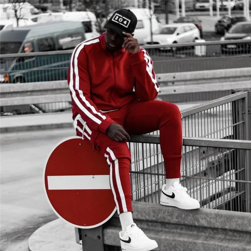 60% OFF Brand Tracksuit for Men Hoodies White Men Tracksuits Hoodies 2019 Men's Clothing Sport Tracksuit Men Set Men's Clothing Autumn