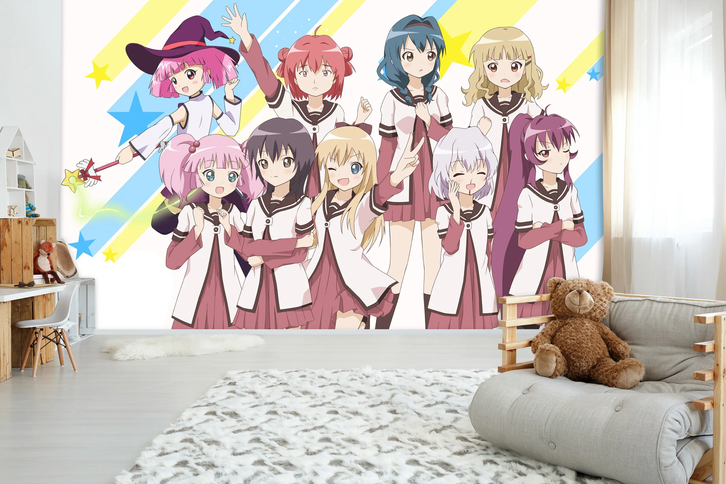 [Самоклеющиеся] 3D Yuruyur 880033 Япония Аниме настенная бумага печать настенные