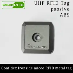 UHF RFID Анти-металлический тег confidex ironside mirco 915 м 868 МГц Impinj Monza4QT EPCC1G2 6C прочный АБС смарт-карта пассивные RFID метки