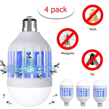 

Mosquito Killer Lamp 2 in 1 Home Light Night Light 110V UV LED Bulb 15W LED Lamp Bug Zapper Mosquito Trap Light Bulb #40