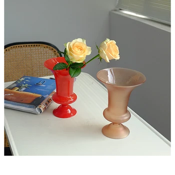 

Flower Vase For Table Decoration Living Room Glass Vase Modern Tabletop Terrarium Glass Containers Desktop Dried Flower Vase