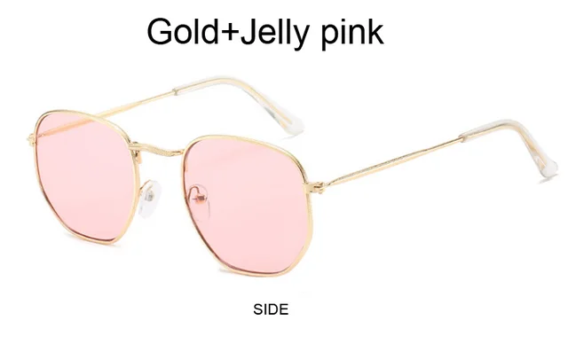Designer Square Sunglasses For Men - Classic Metal Polygon Shades_voghion.com