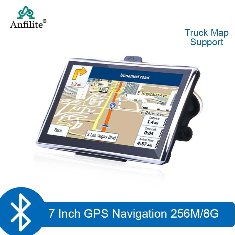 7 дюймов 800*480 Испания Bluetooth AVIN Автомобильные gps навигация MTK win CE 6 0 800 МГц FM DDR3 256 м 8