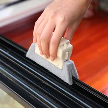 Многофункциональный оконный паз Ткань для очистки окна слот щетка для шкафа ящик полый угол удаления пыли Чистящая Щетка Очиститель