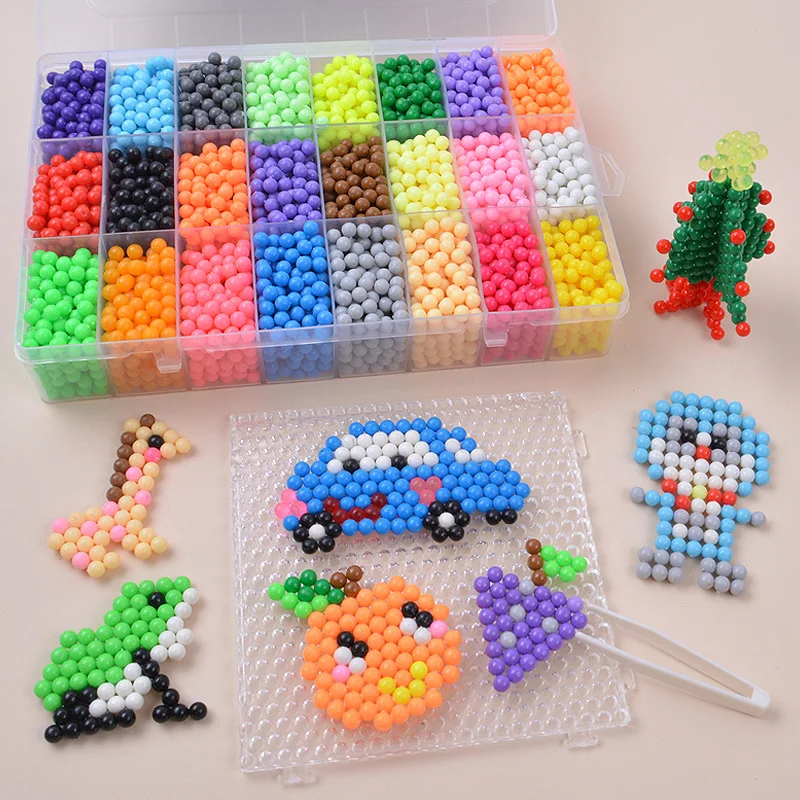 

DIY Hand-made Handmade Bean Puzzle Water Mist Stick Beads Magic Water Soluble Beans Birthday Gift Water Stick Beads