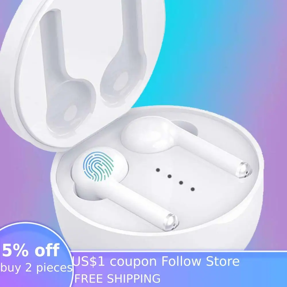TWS Fingerprint Touch Bluetooth Earphones HD Stereo Wireless Headphones Noise Cancelling Gaming Headset Wireless Sport Earbuds